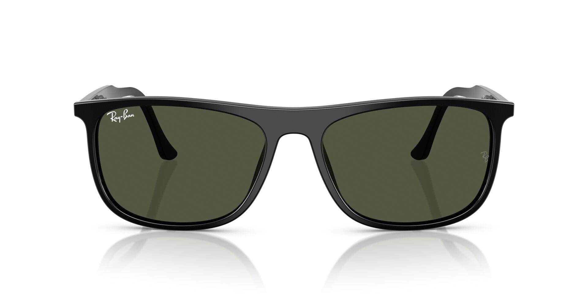 Rayban 0RB2216 Sunglass Black Unisex Full Shell Sunglass — Black frame — view 3
