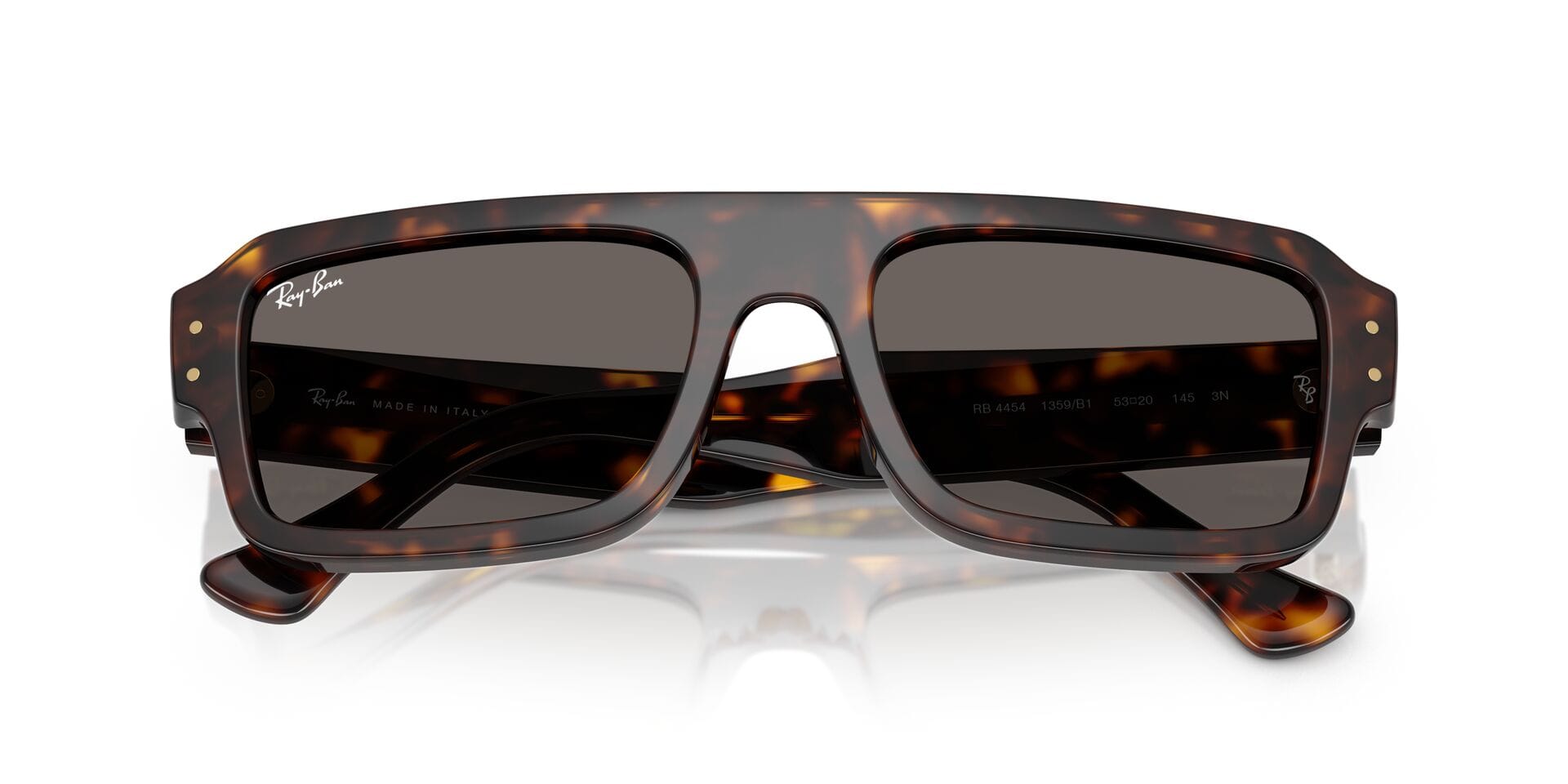 Rayban 0RB4454 Sunglass Havana Unisex Full Shell Sunglass — Havana frame — view 5