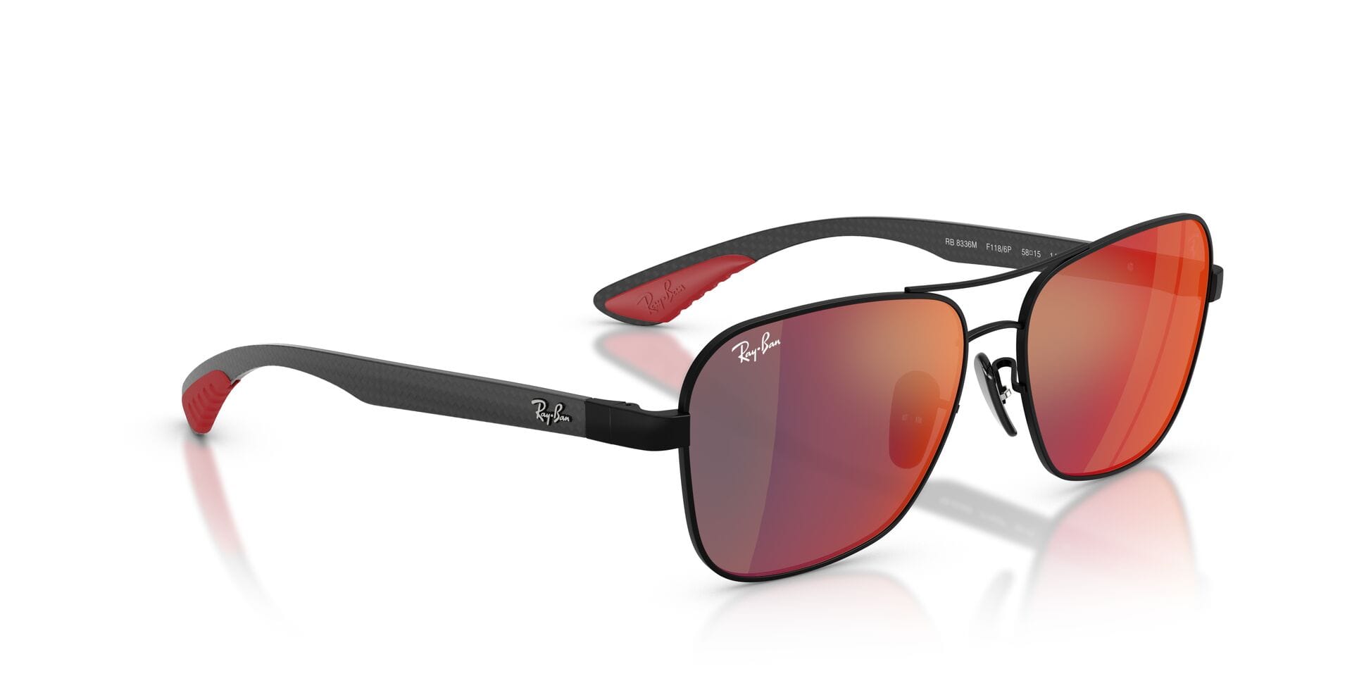 Rayban 0RB8336M Sunglass Black Unisex Full Shell Sunglass — Black frame — view 8