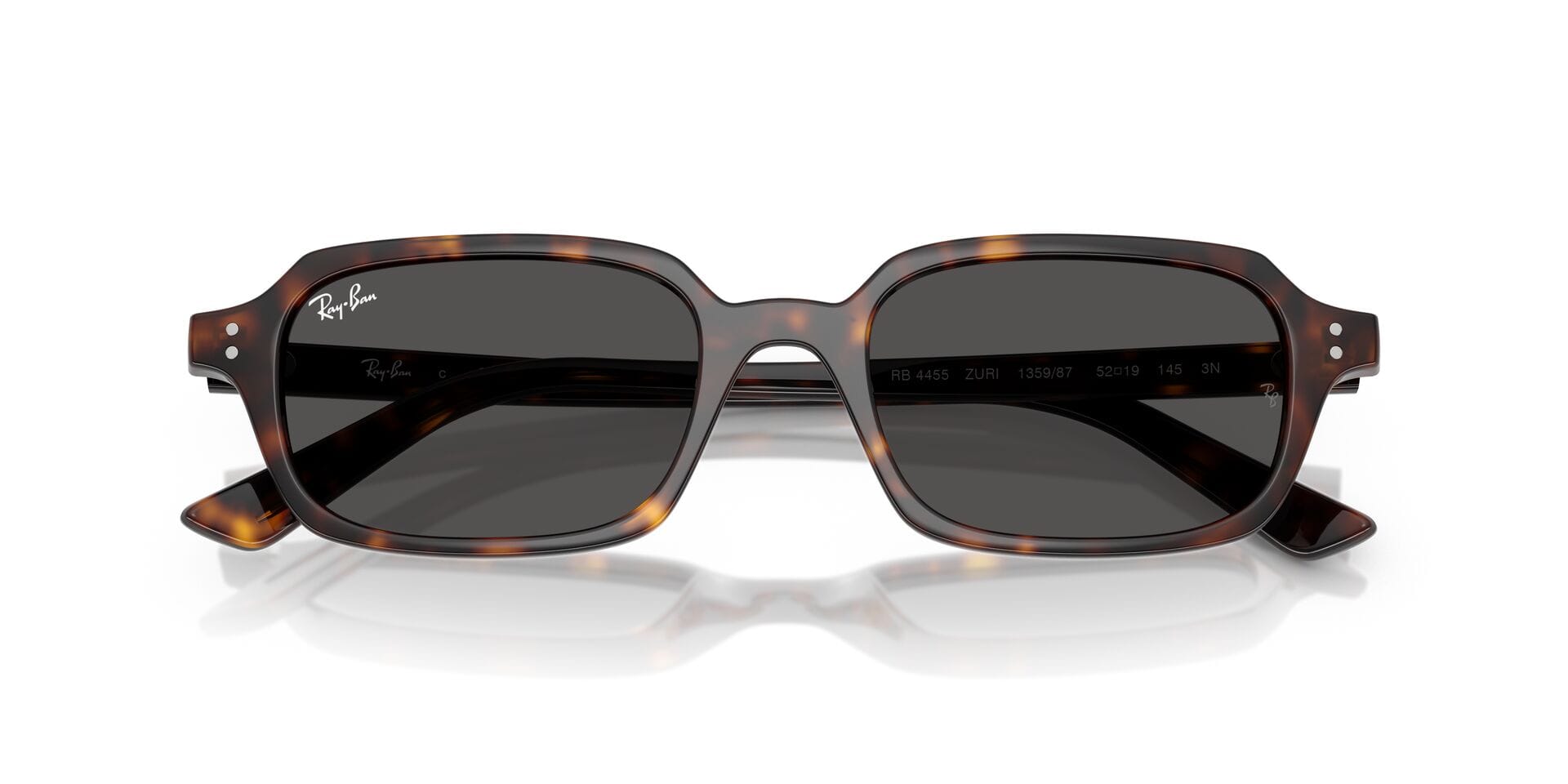Rayban 0RB4455 Sunglass Havana Unisex Full Shell Sunglass — Havana frame — view 7