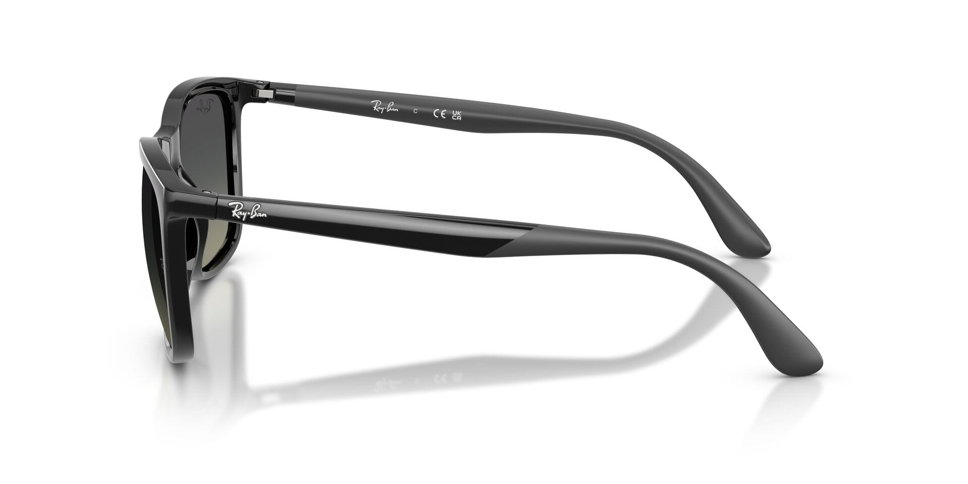 Rayban 0RB4460I Sunglass Black Unisex Full Shell Sunglass — Black frame — view 5