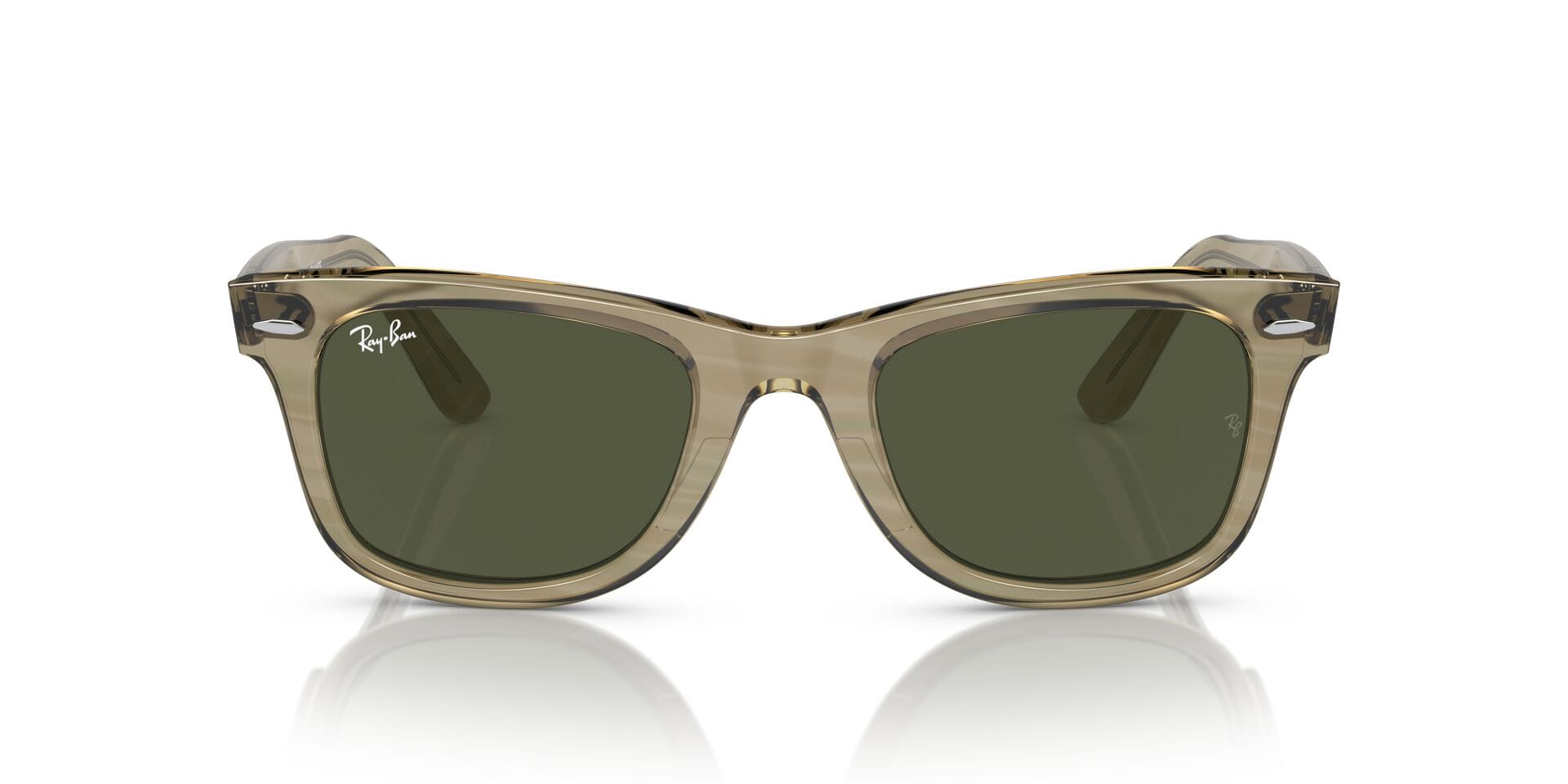 Rayban 0RB2140 Sunglass Transparent Grey Unisex Full Shell Sunglass — Transparent Grey frame — view 4