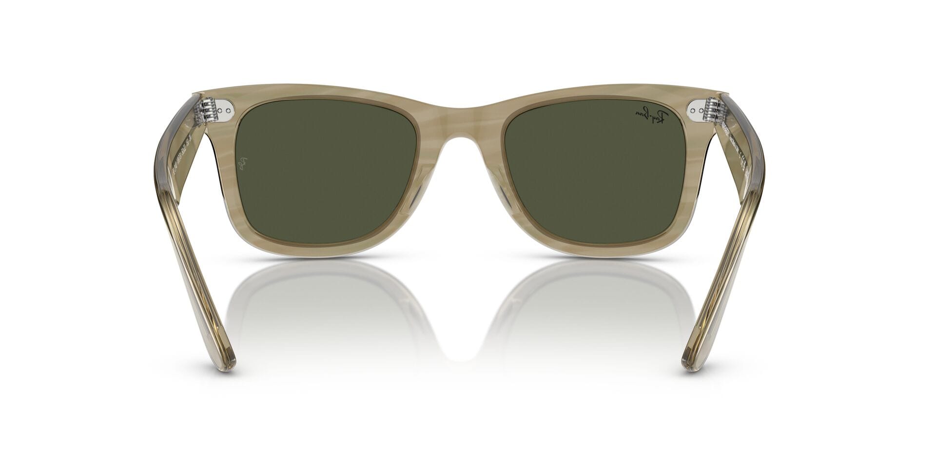 Rayban 0RB2140 Sunglass Transparent Grey Unisex Full Shell Sunglass — Transparent Grey frame — view 7
