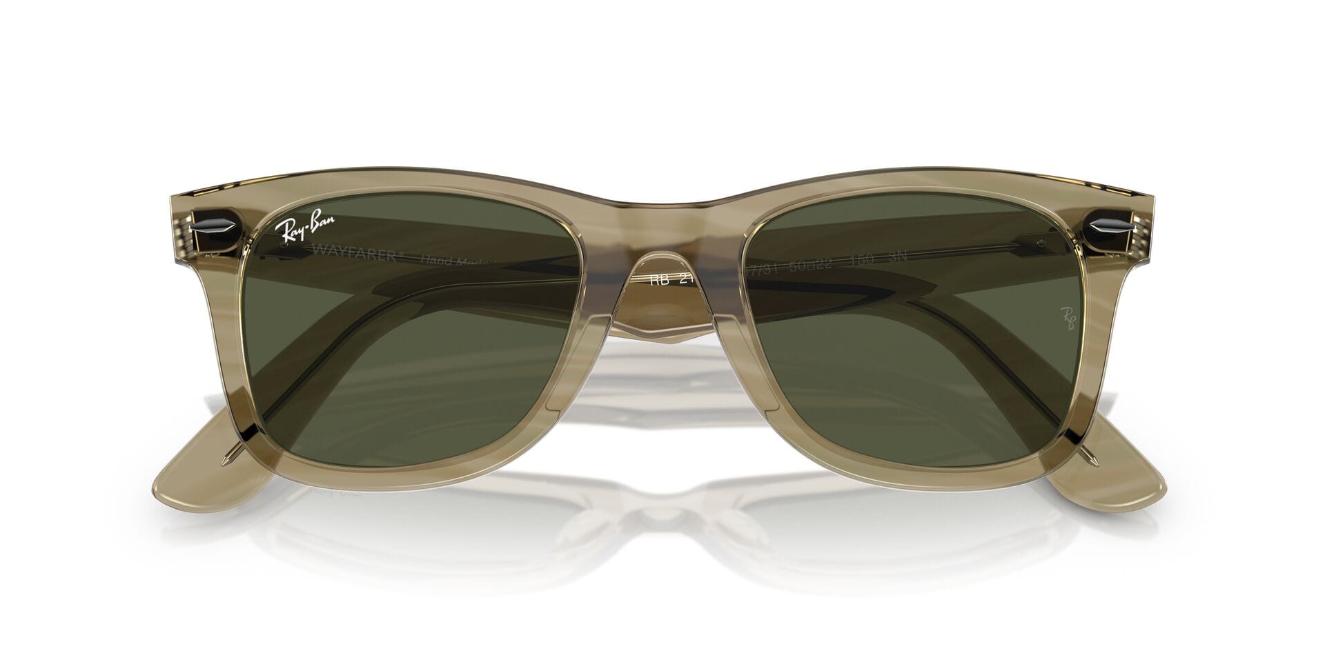 Rayban 0RB2140 Sunglass Transparent Grey Unisex Full Shell Sunglass — Transparent Grey frame — view 8
