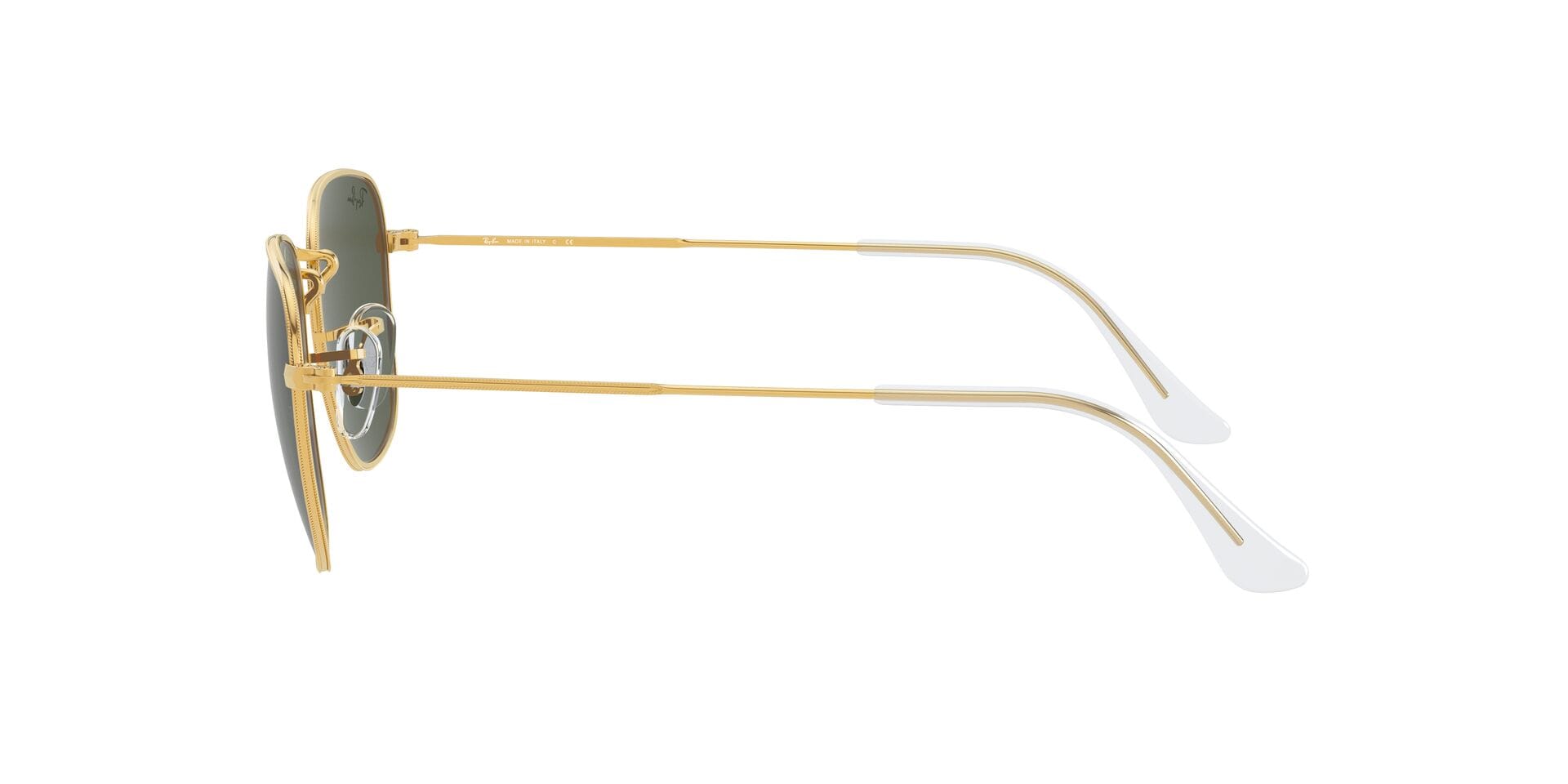 Rayban RB3857 Sunglass Gold Unisex Full Metal Sunglass — Gold frame — view 3