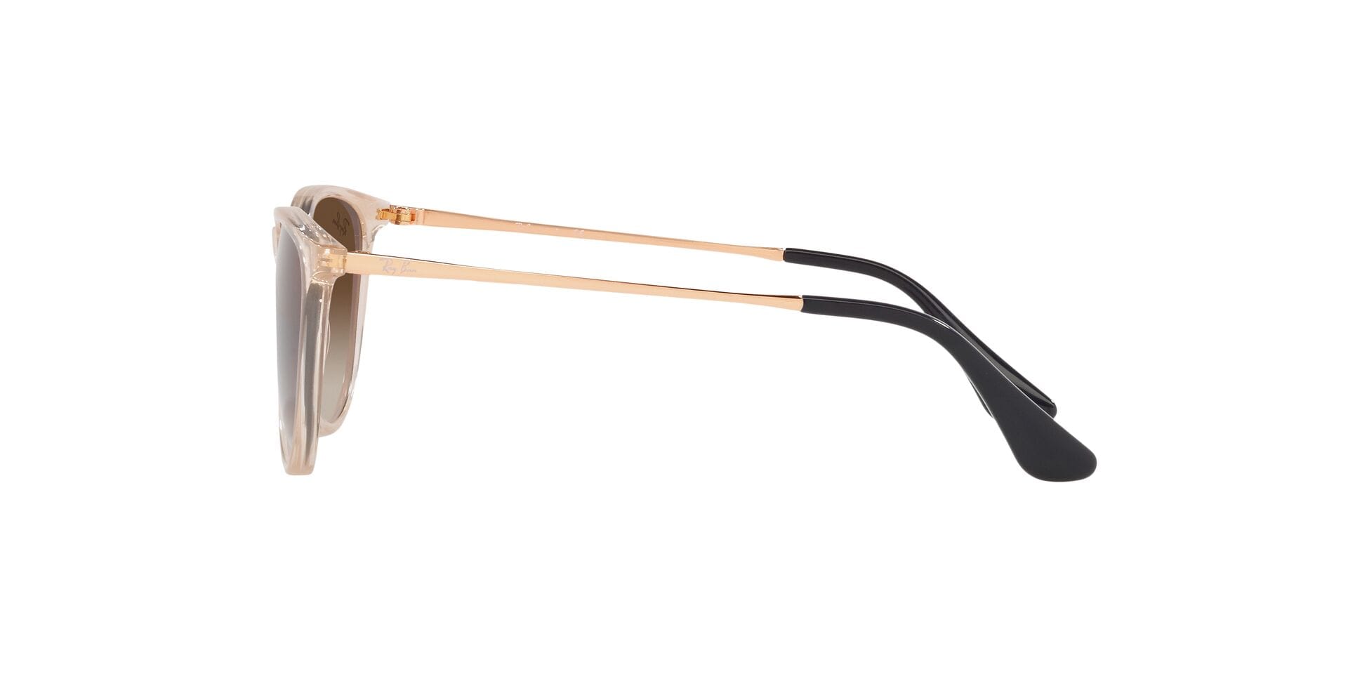 Rayban Junior 0RJ9060S Sunglass Transparent Brown Female Ful Sunglass — Transparent Brown frame — view 4