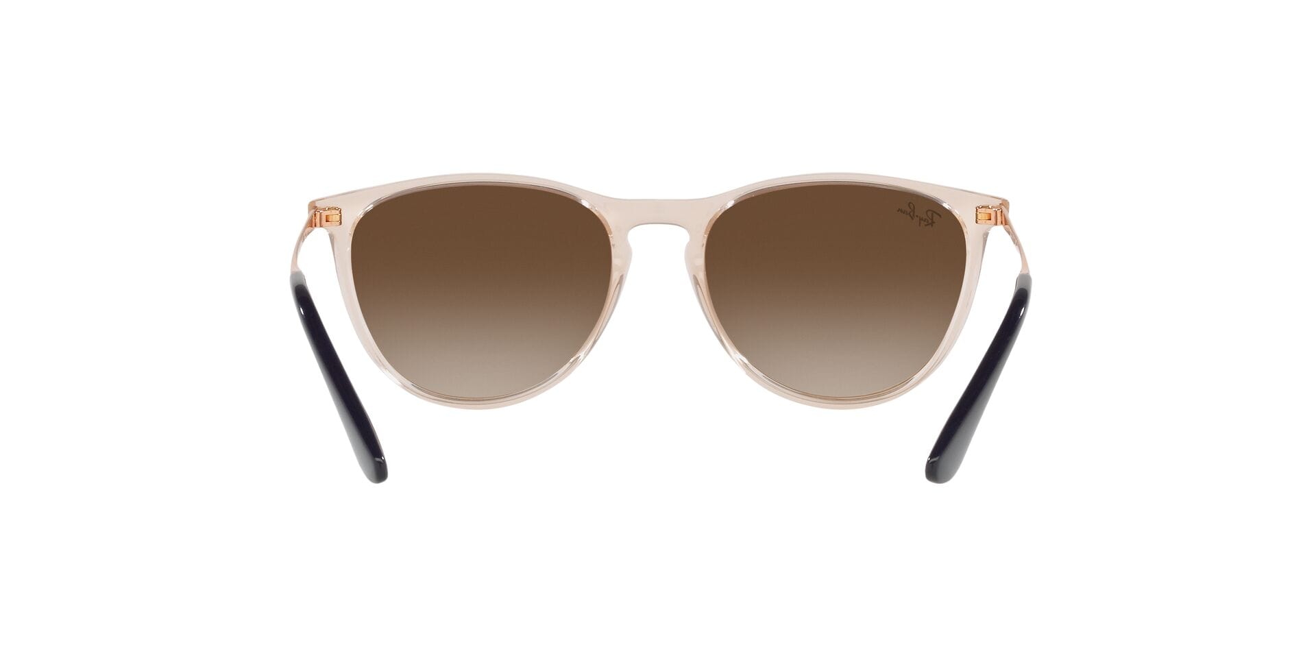 Rayban Junior 0RJ9060S Sunglass Transparent Brown Female Ful Sunglass — Transparent Brown frame — view 7
