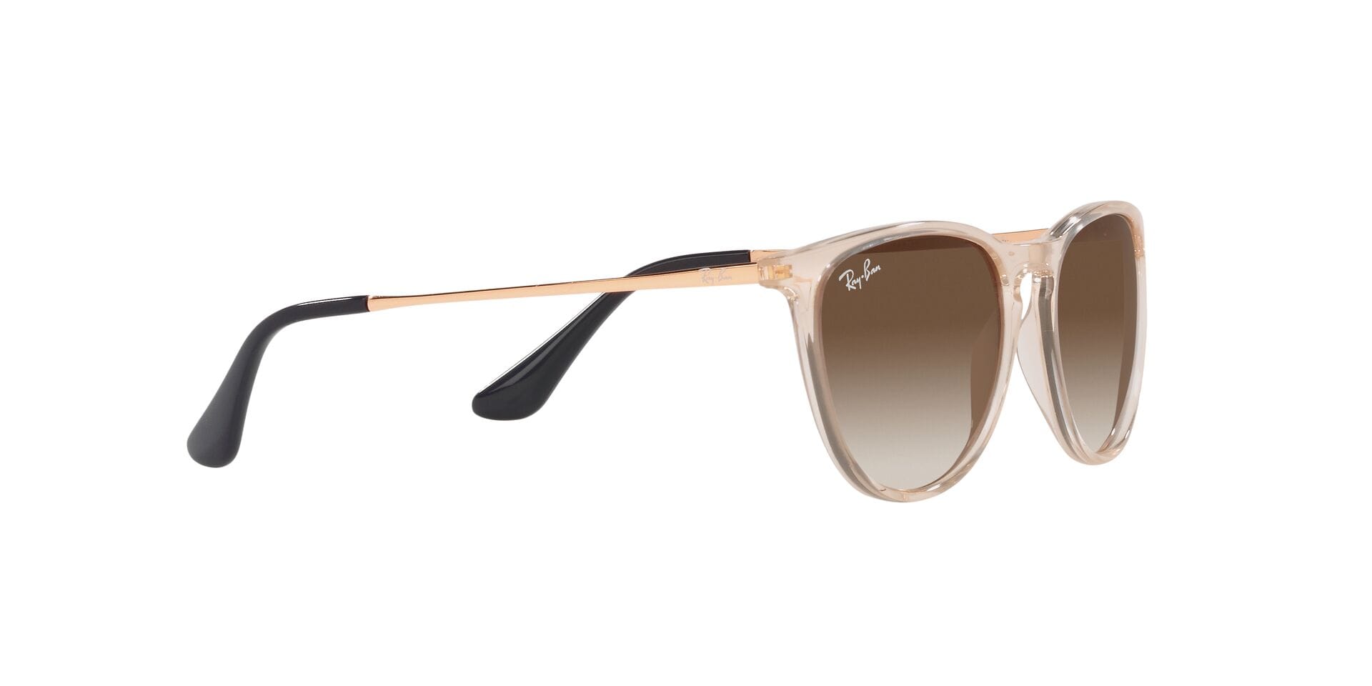 Rayban Junior 0RJ9060S Sunglass Transparent Brown Female Ful Sunglass — Transparent Brown frame — view 11