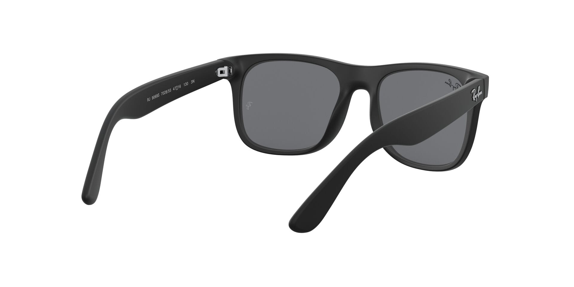Rayban Junior 0RJ9069S Sunglass Black Male Full Shell Sunglass — Black frame — view 8