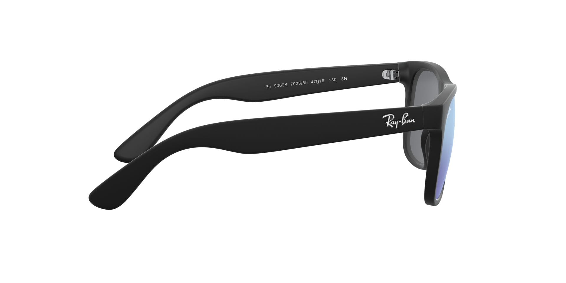 Rayban Junior 0RJ9069S Sunglass Black Male Full Shell Sunglass — Black frame — view 10