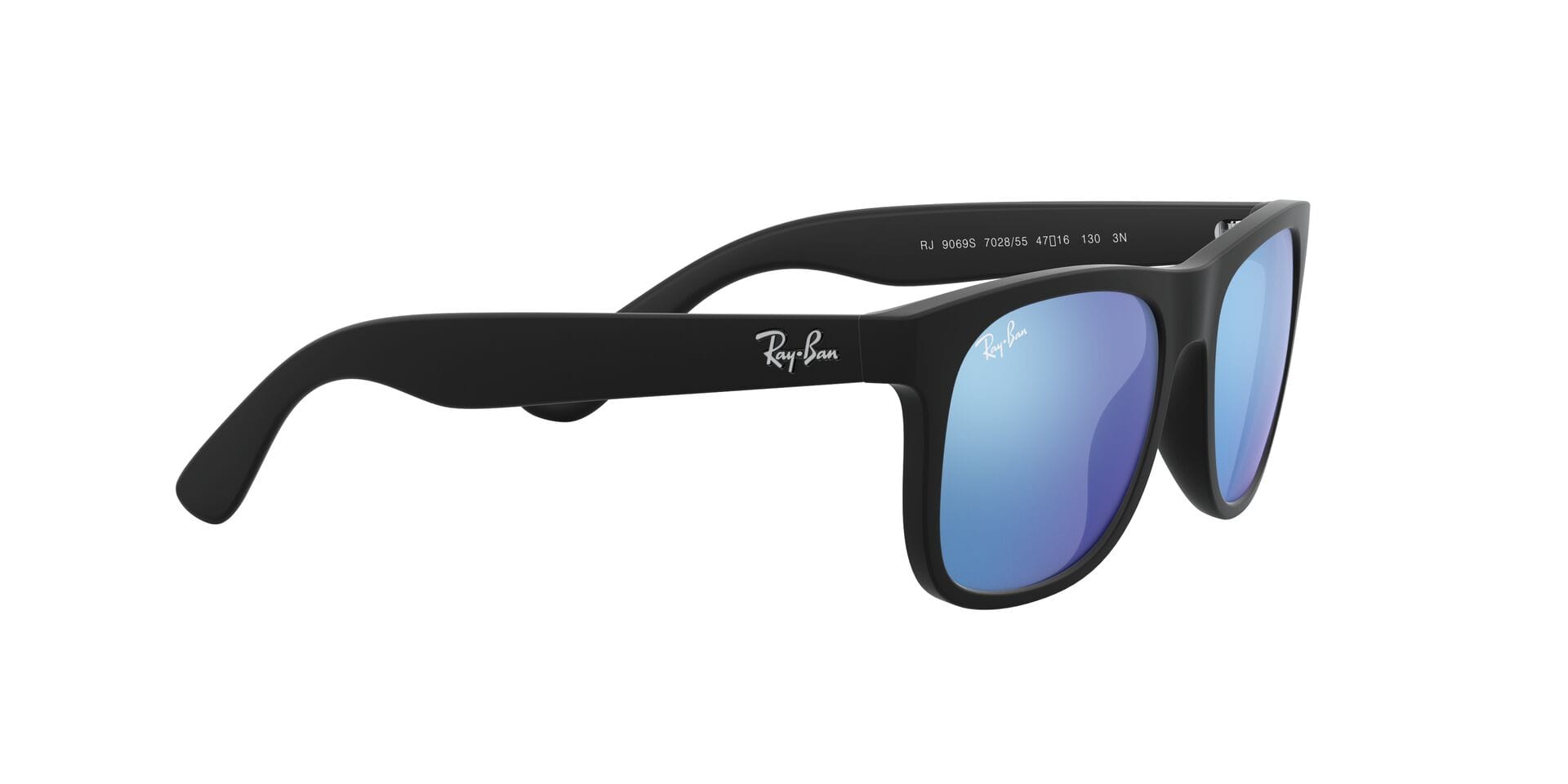 Rayban Junior 0RJ9069S Sunglass Black Male Full Shell Sunglass — Black frame — view 11
