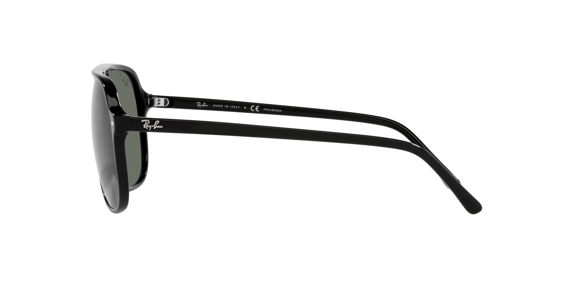 Rayban 0RB2198 Sunglass Black Unisex Full Shell Sunglass — Black frame — view 3