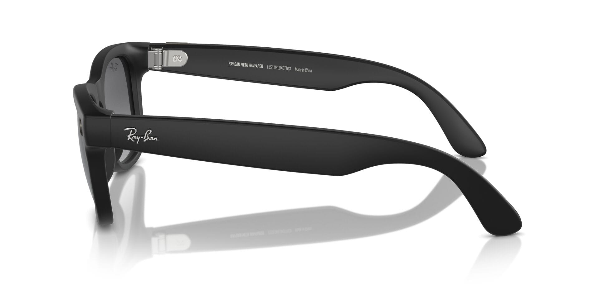 Rayban Meta GEN 1 0RW4008 Sunglass Matt Black Unisex Full Sh Sunglass — Matt Black frame — view 5