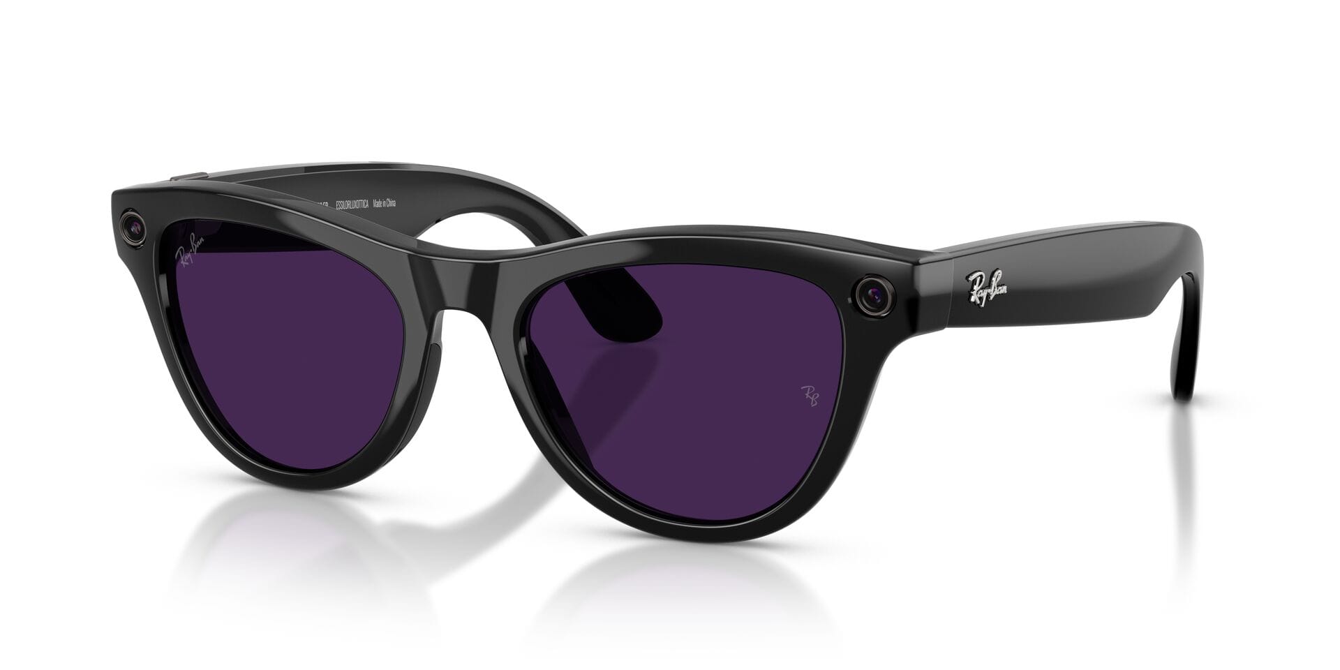 Rayban Meta GEN 1 0RW4014 Sunglass Black Female Full Shell Sunglass — view 3