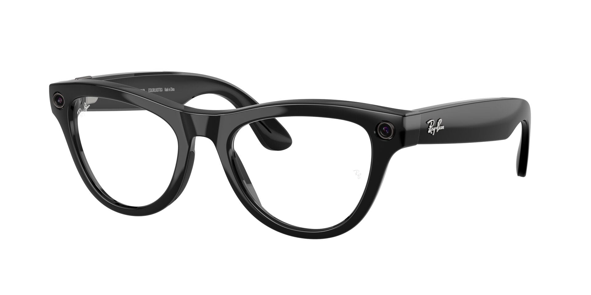 Rayban Meta GEN 1 0RW4014 Sunglass Black Female Full Shell Sunglass — view 4