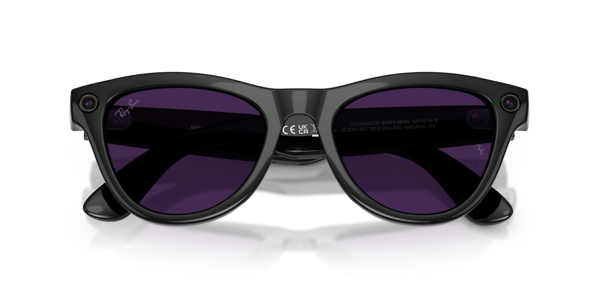 Rayban Meta GEN 1 0RW4014 Sunglass Black Female Full Shell Sunglass — view 7