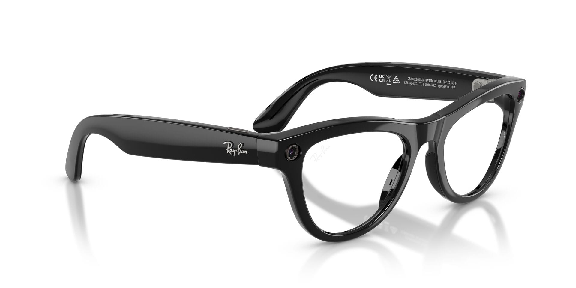 Rayban Meta GEN 1 0RW4014 Sunglass Black Female Full Shell Sunglass — view 11
