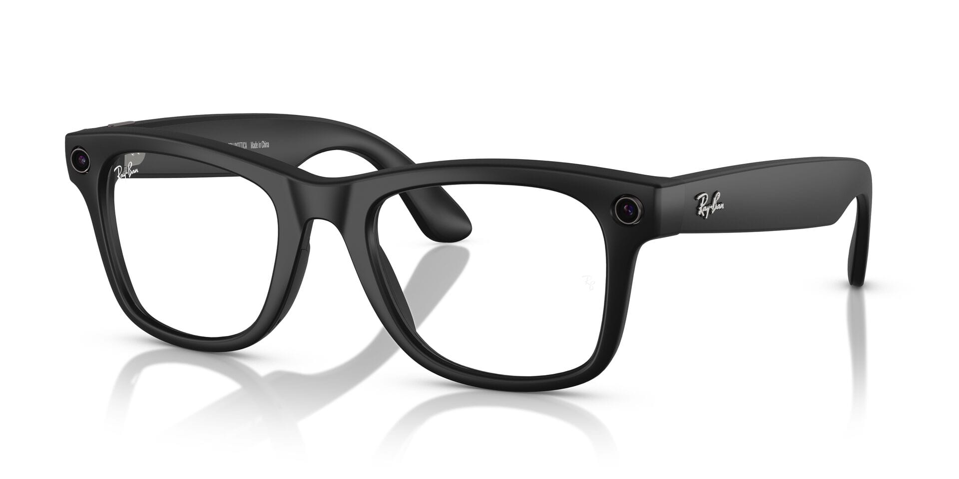 Rayban Meta GEN 1 0W4008 Sunglass Matt Black Unisex Full She Sunglass — Matt Black frame — view 1