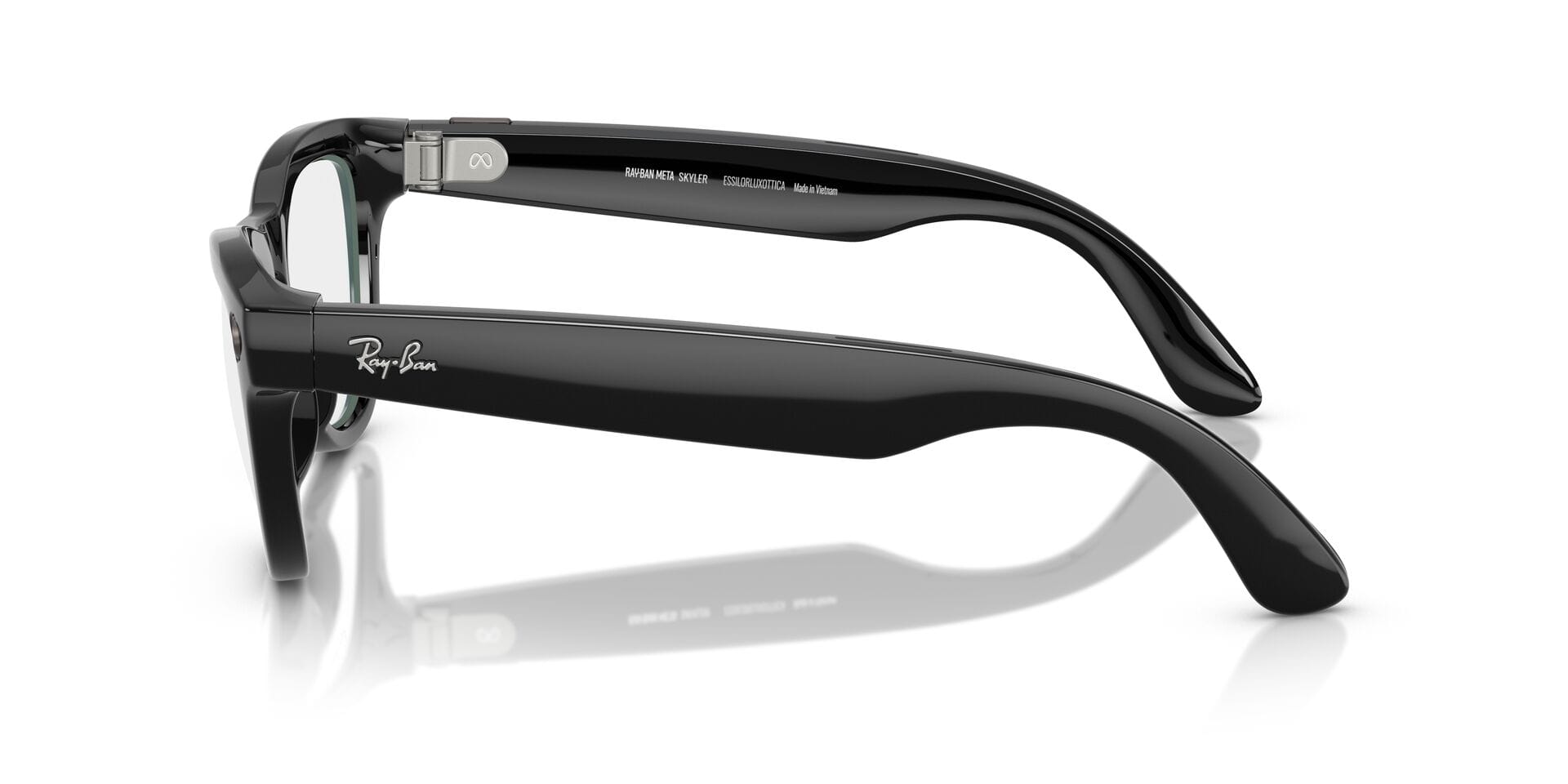 Rayban Meta 0RW4010 Frame Black Female Full Shell Frame — Black frame — view 3