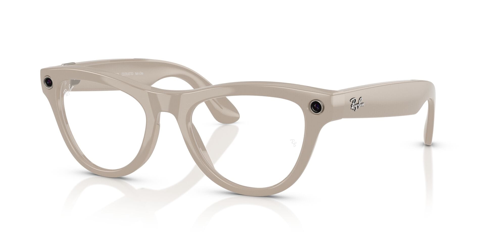 Rayban Meta 0RW4010 Sunglass Grey Female Full Shell Sunglass — Grey frame — alternate view