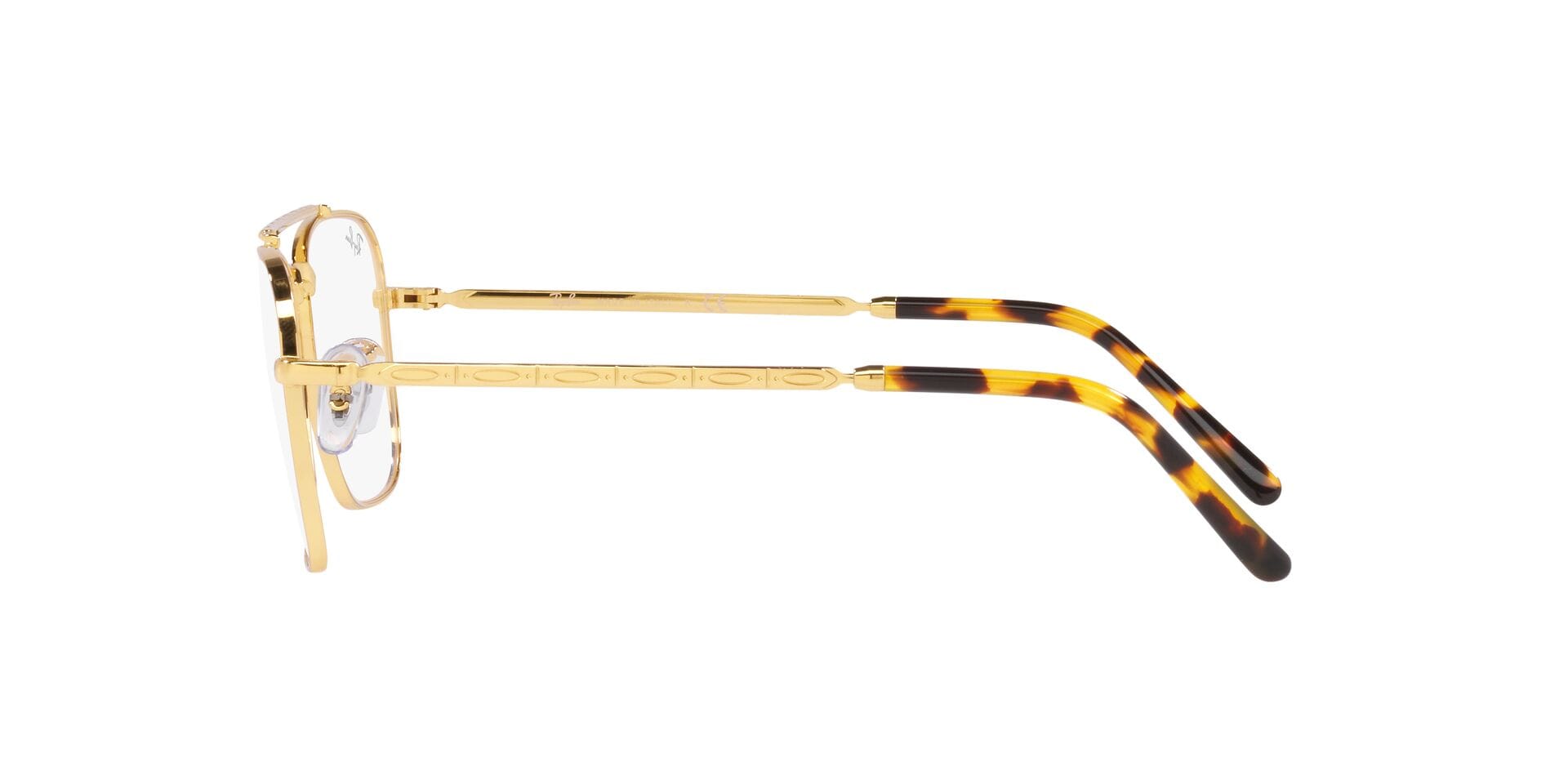 Rayban 0RX3636V Frame Gold Male Full Metal Frame — Gold frame — view 3