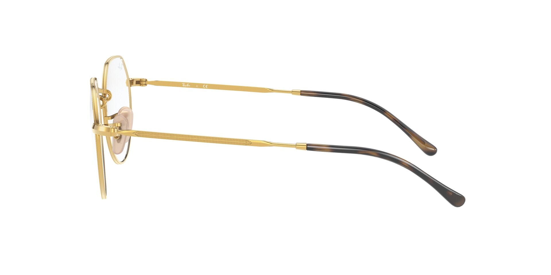 Rayban 0RX6465 Frame Brown Unisex Full Metal Frame — Brown frame — view 3