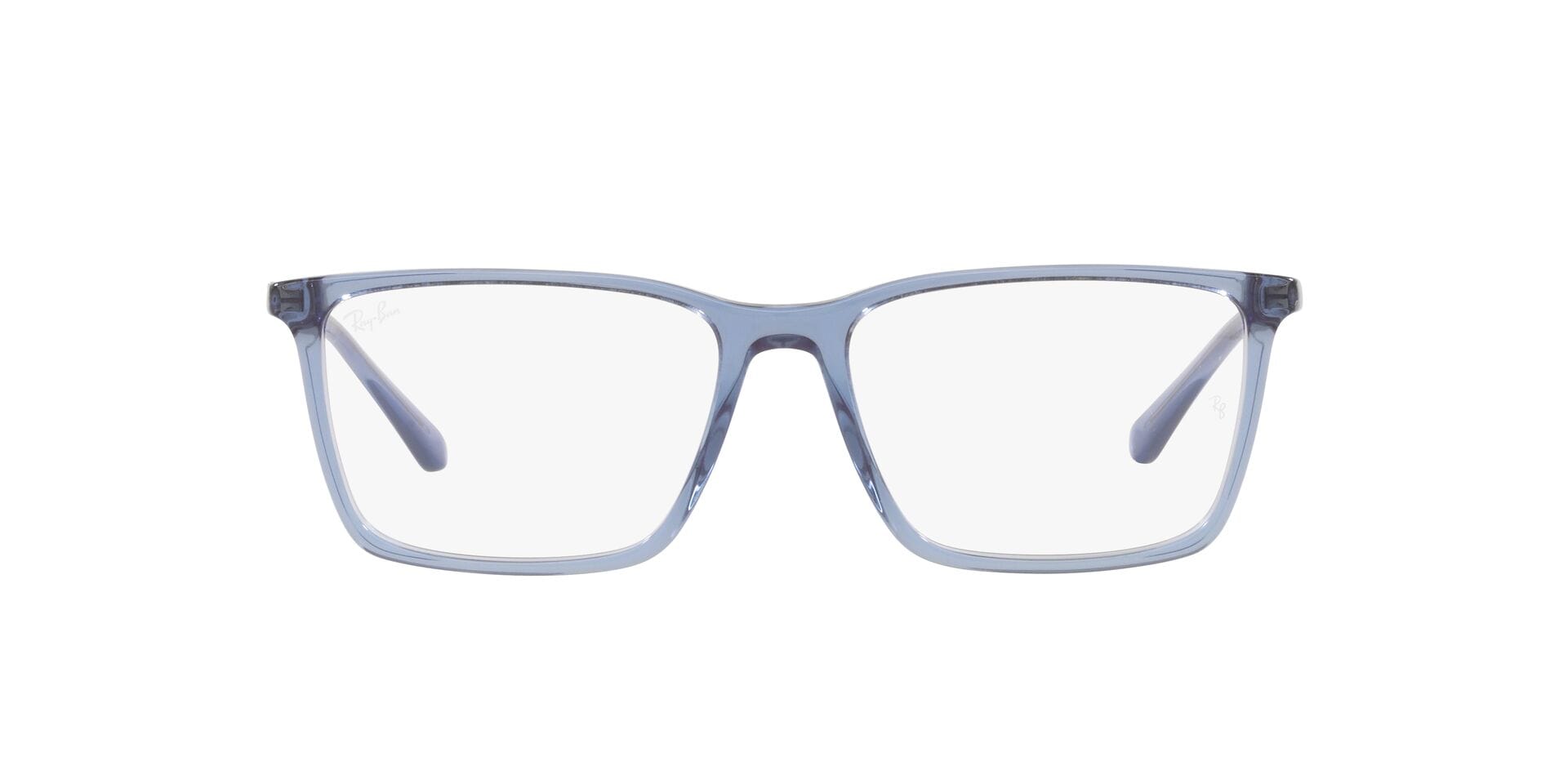 Rayban 0RX5410I Frame Transparent Blue Male Full Metal Frame — Transparent Blue frame — view 2