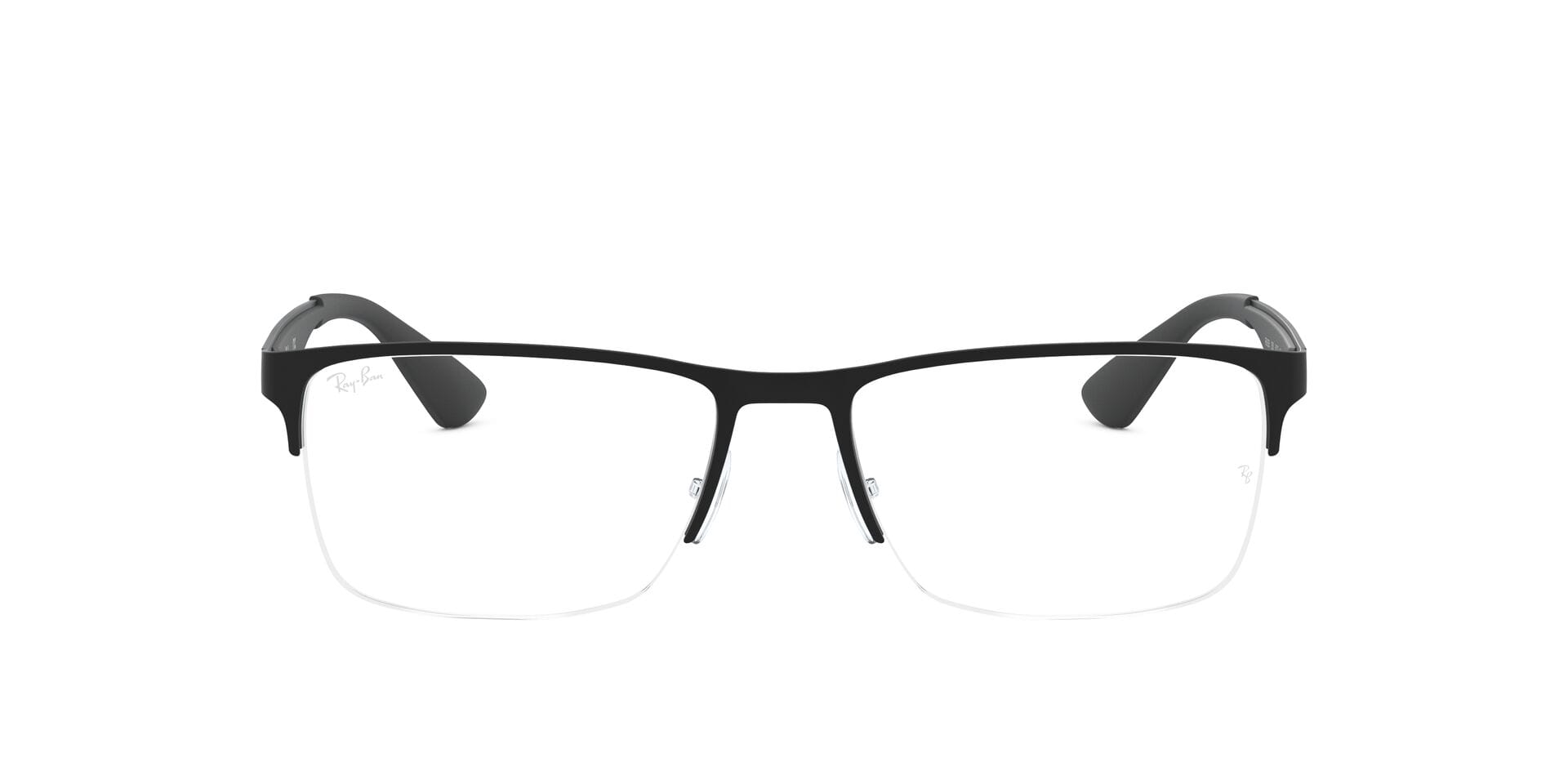 Rayban 0RB6335 Frame Matt Black Unisex Supra Metal Frame — Matt Black frame — view 2