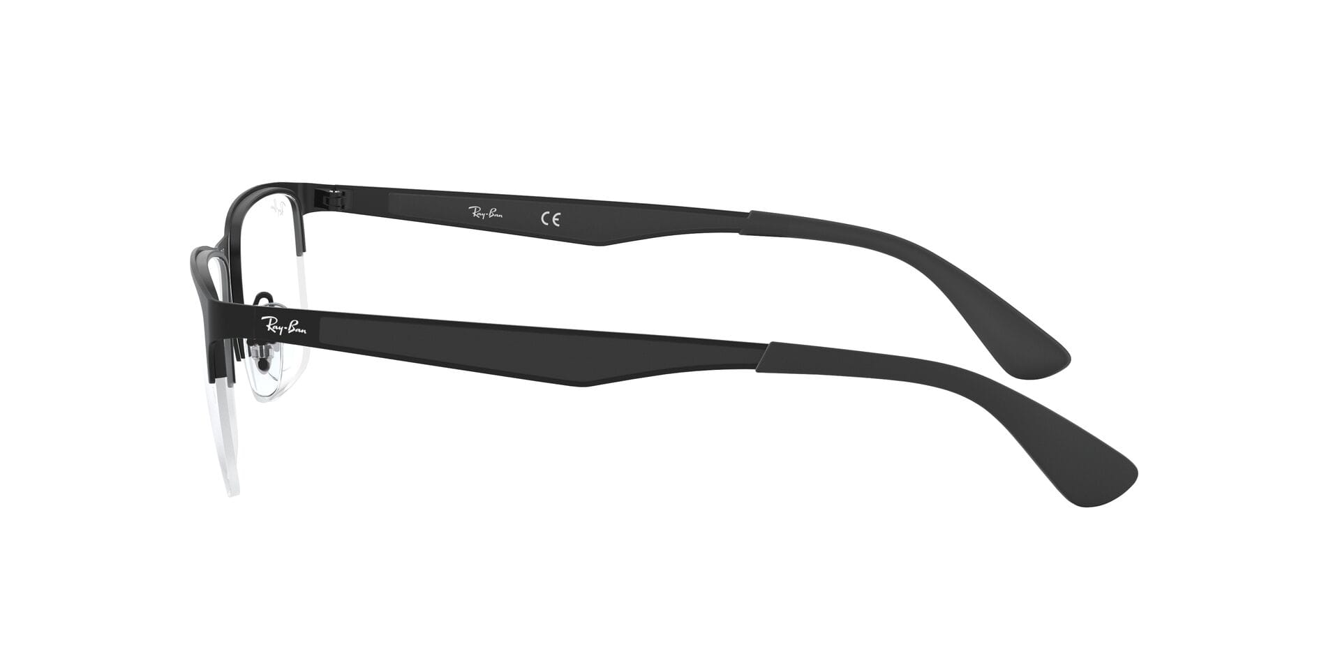 Rayban 0RB6335 Frame Matt Black Unisex Supra Metal Frame — Matt Black frame — view 3