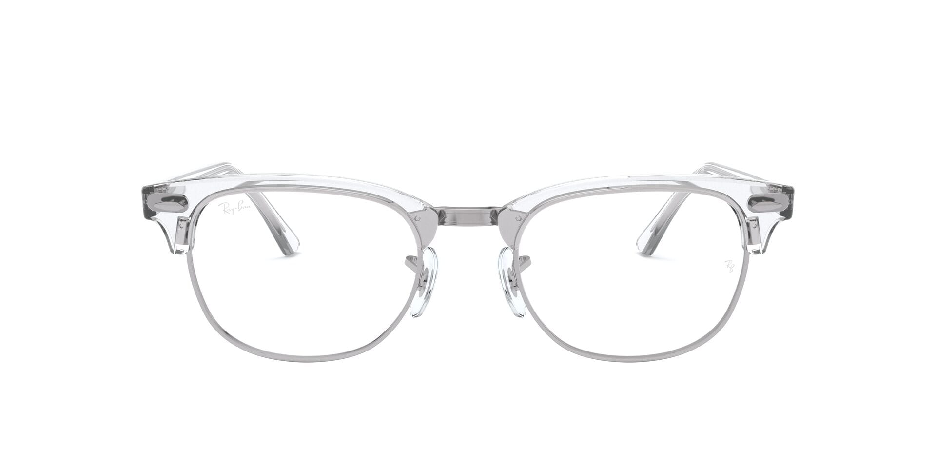 Rayban 0RX5154 Frame Silver Unisex Full Shell Frame — Silver frame — view 2