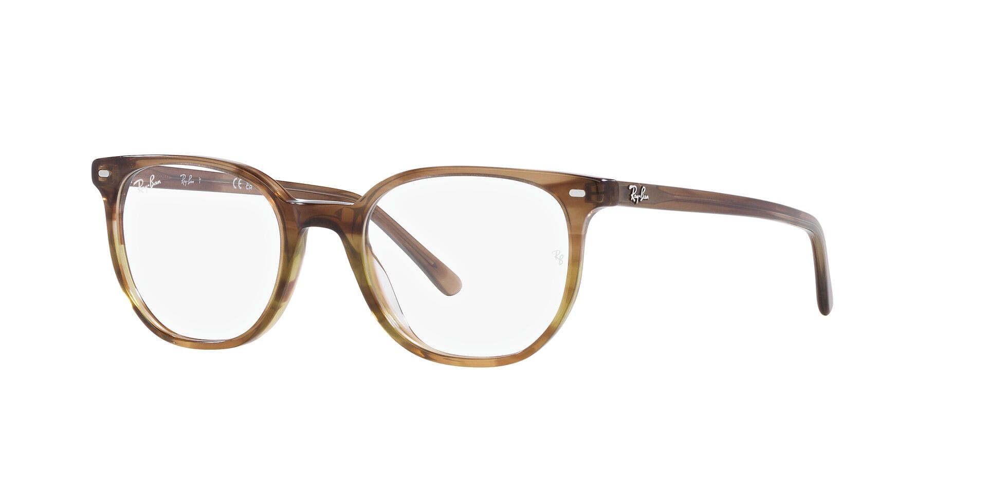 Rayban FR Rayban 0RX5397 Frame Transparent Brown Unisex Shell Shell Frame — view 1