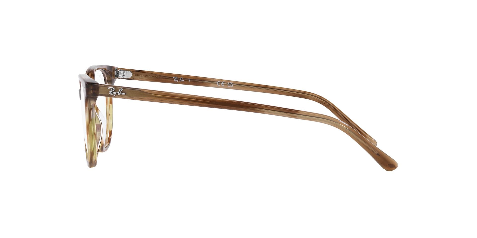 Rayban FR Rayban 0RX5397 Frame Transparent Brown Unisex Shell Shell Frame — view 3