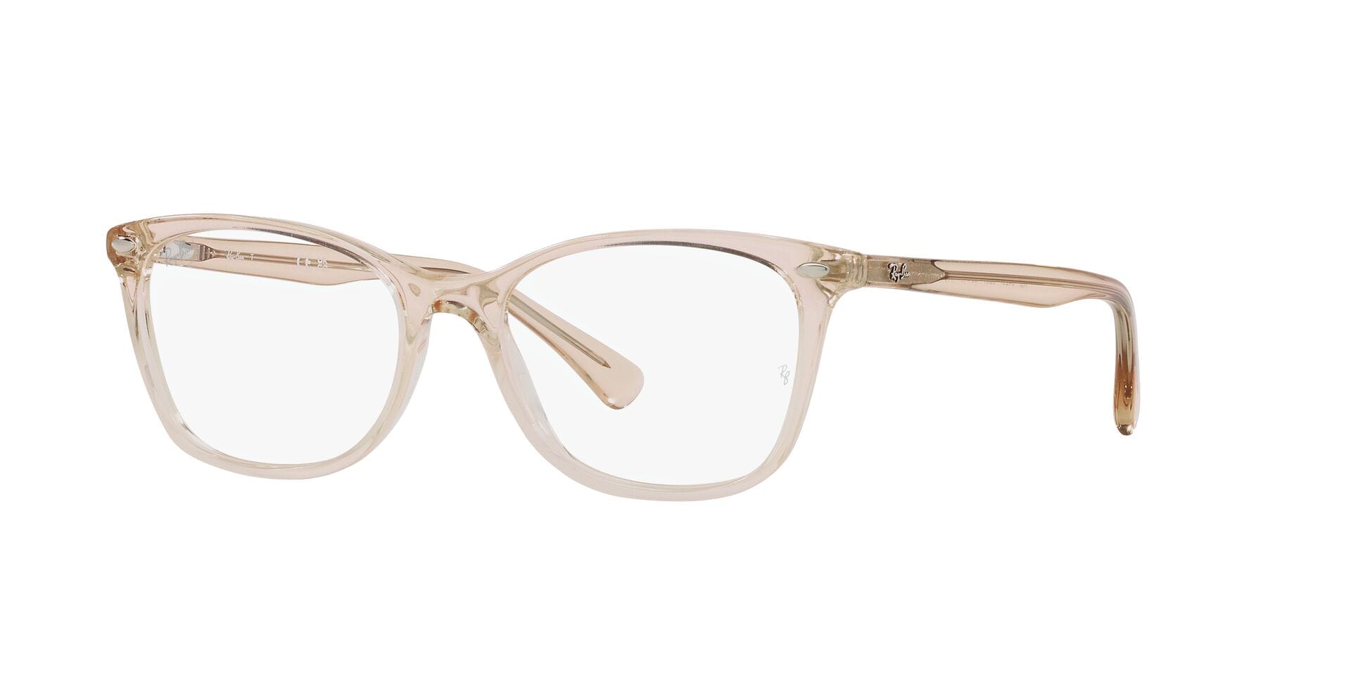 Rayban 0RX5420I Frame Transparent Brown Female Full Shell — Transparent Brown frame