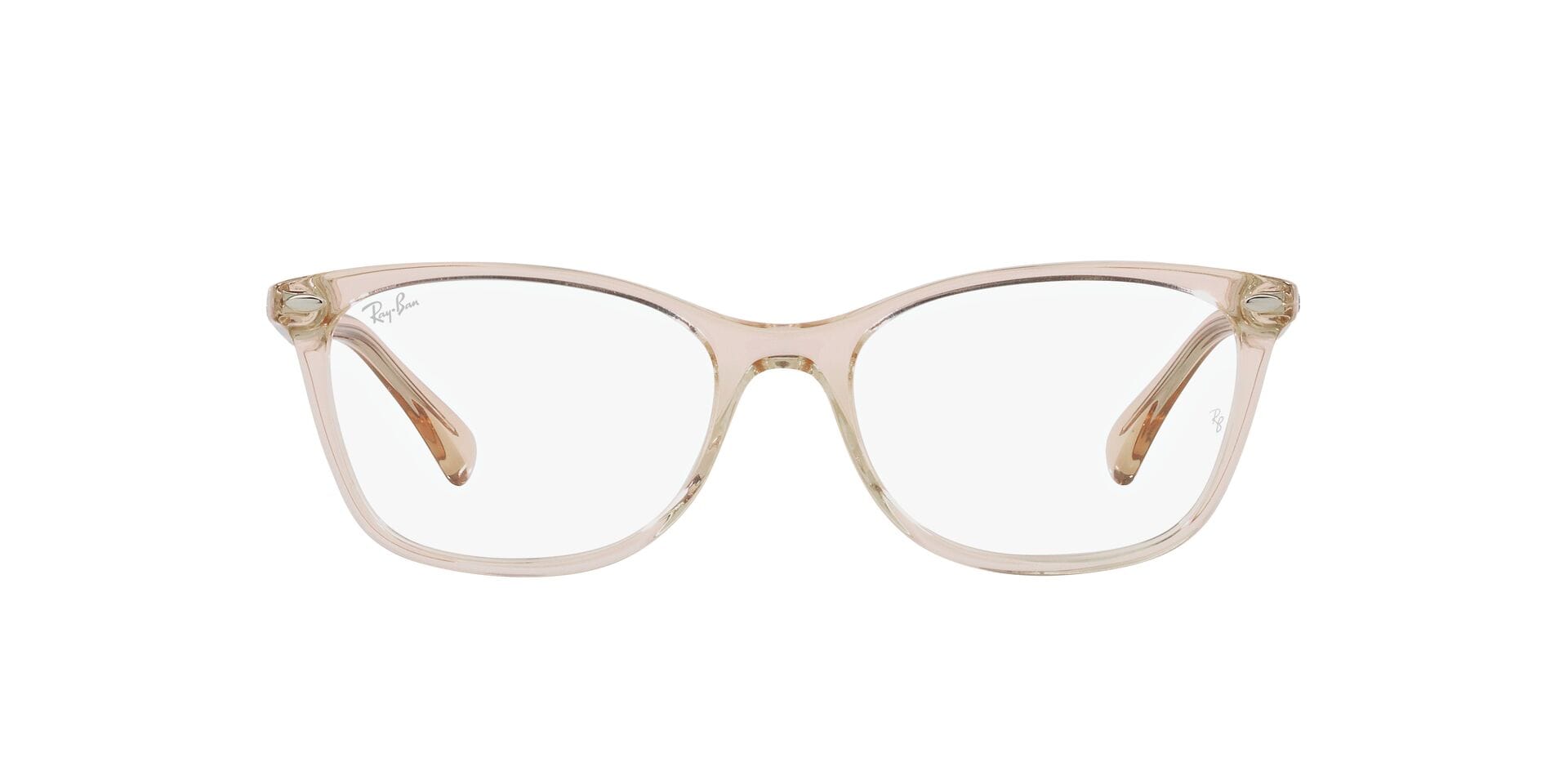Rayban 0RX5420I Frame Transparent Brown Female Full Shell Frame — Transparent Brown frame — view 2