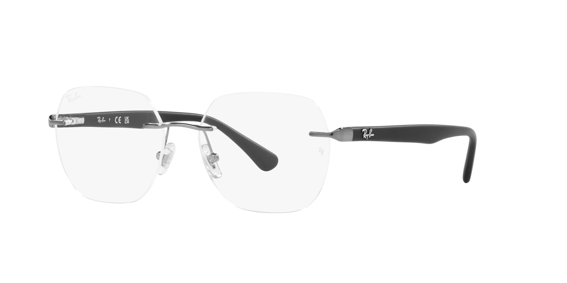 Rayban FR Rayban 0RX6504I Frame Gun Metal Unisex Metal Shell Frame — view 1