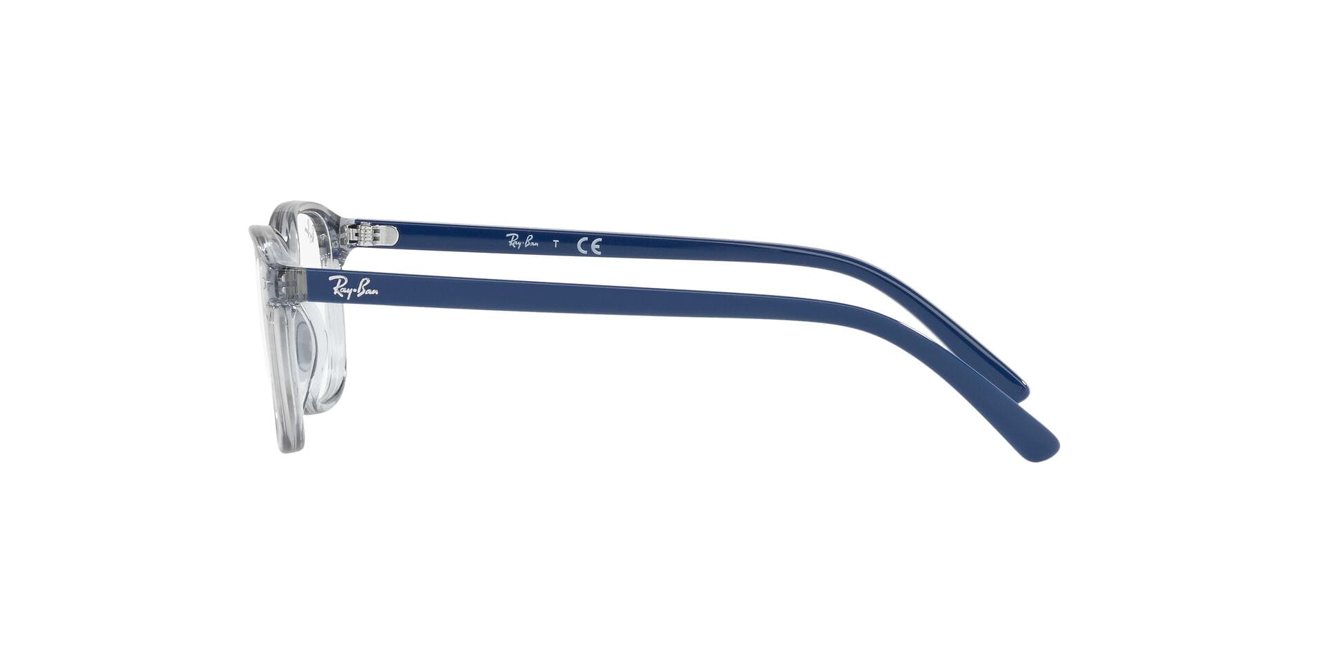 Rayban 0RY9093V Frame Transparent Blue Kids Full Shell Frame — Transparent Blue frame — view 3
