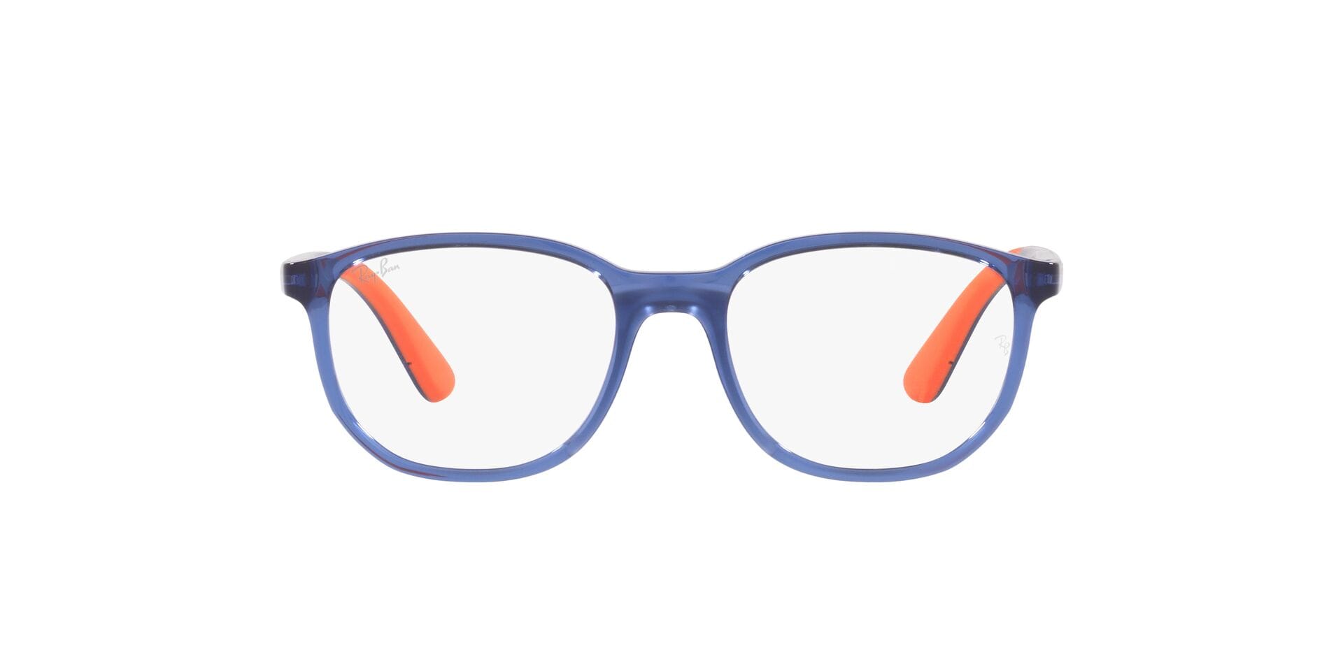 Rayban 0RY1619 Frame Transparent Blue Kids Full Shell — Black frame