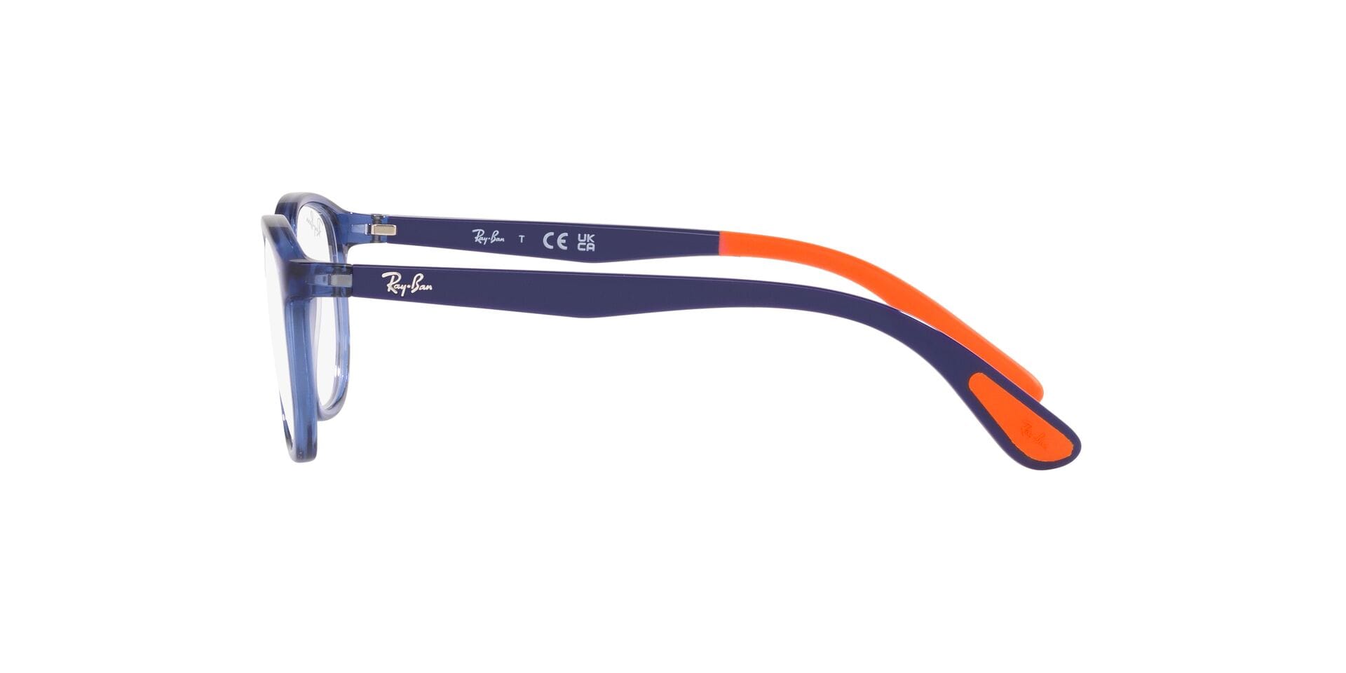 Rayban 0RY1619 Frame Transparent Blue Kids Full Shell Frame — view 3