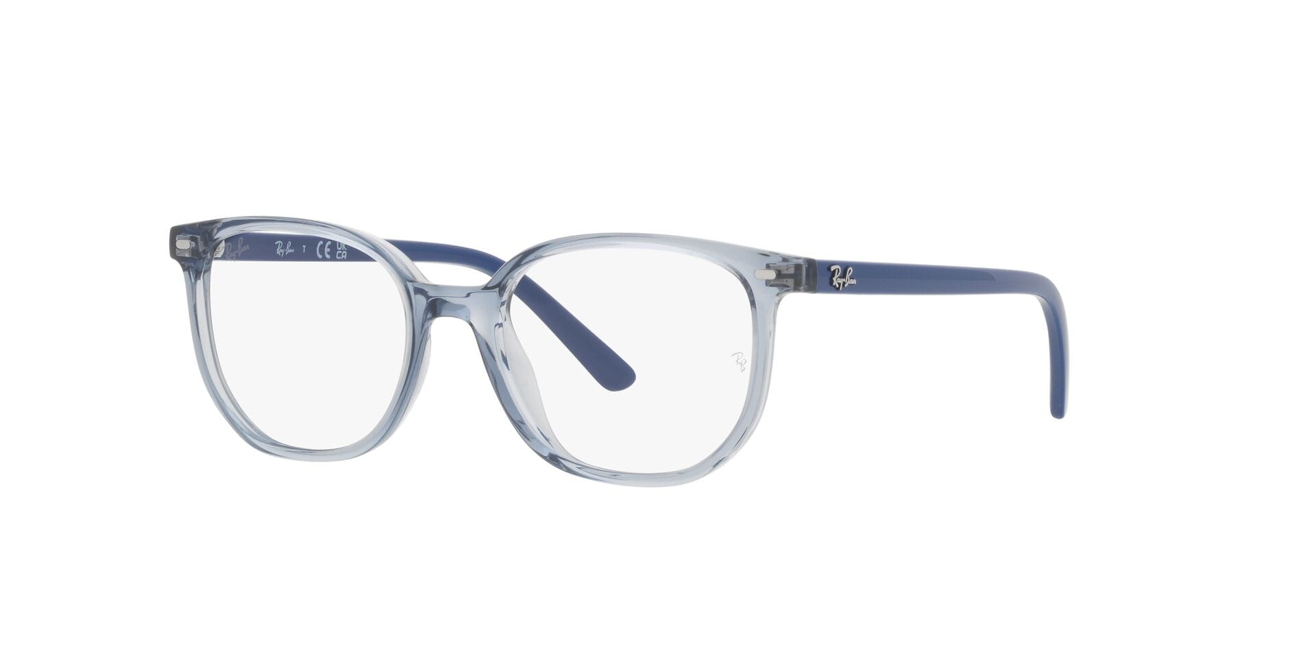 Rayban 0RY9097V Frame Transparent Blue Kids Full Shell Frame — Transparent Blue frame — alternate view