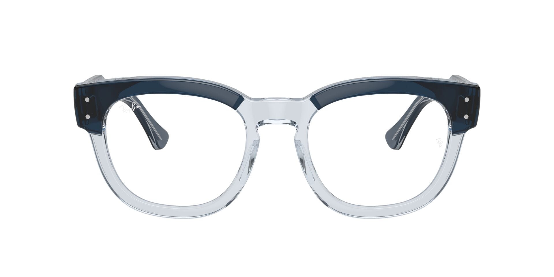 Rayban 0RX0298V Frame Transparent Blue Unisex Full Shell Frame — Transparent Blue frame — view 3