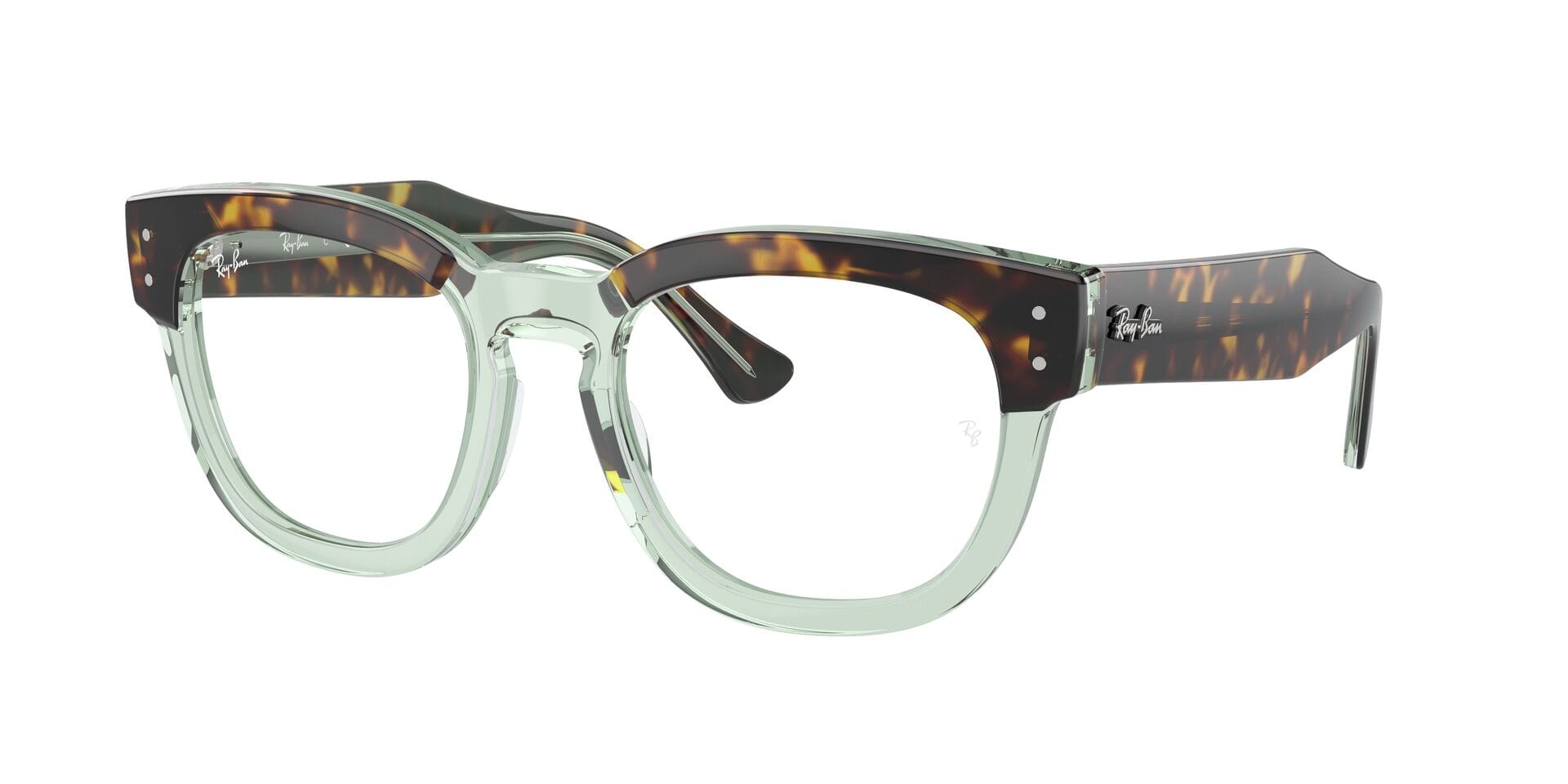 Rayban FR Rayban 0RX0298V Frame Transparent Green Unisex Shell Shell Frame — view 1
