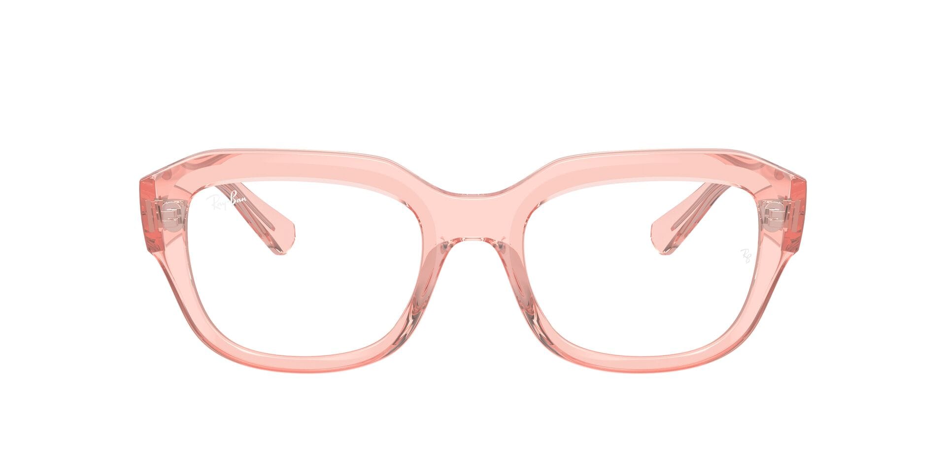 Rayban FR Rayban 0EX7225 Frame Transparent Pink Female Shell Shell — Transparent Pink frame