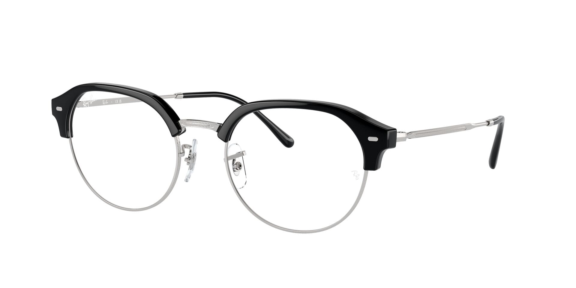 Rayban FR Rayban 0RX7229 Frame Black Unisex Shell Metal Frame — view 1