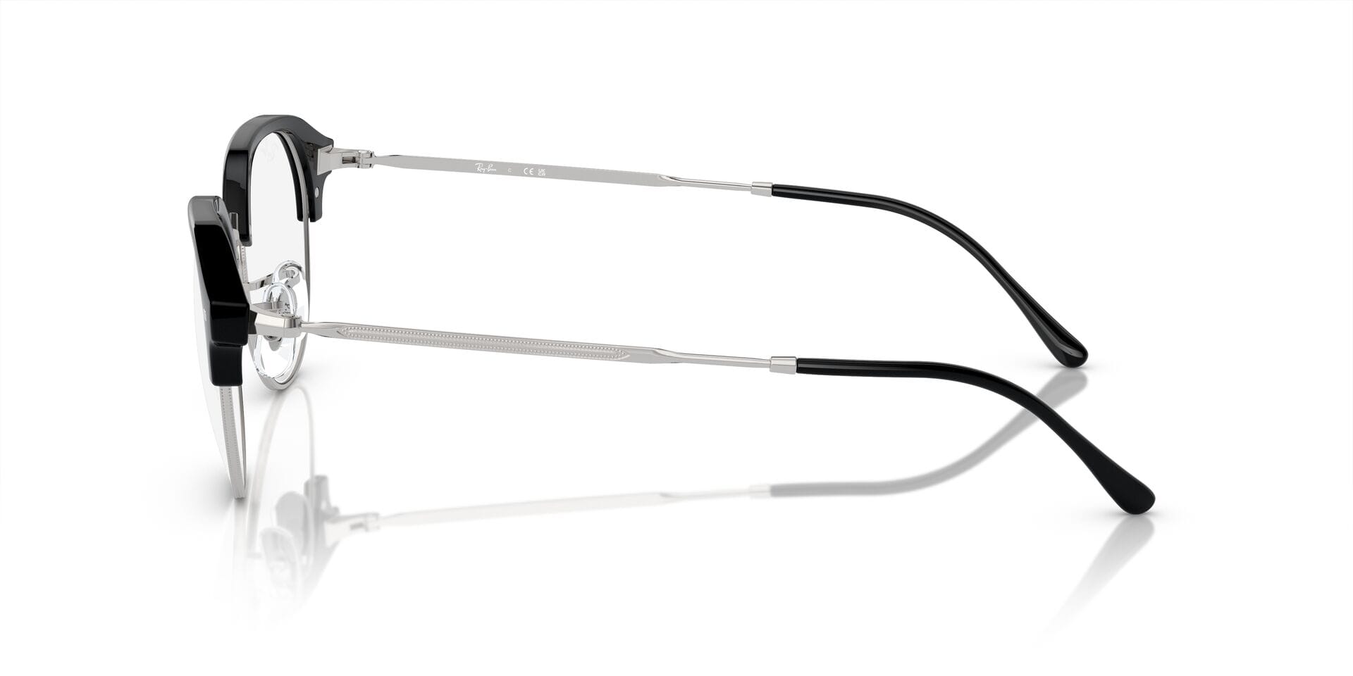 Rayban FR Rayban 0RX7229 Frame Black Unisex Shell Metal Frame — view 3