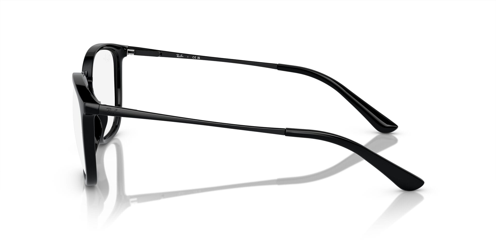Rayban 0RX7309I Frame Black Unisex Full Metal Frame — Black frame — view 3
