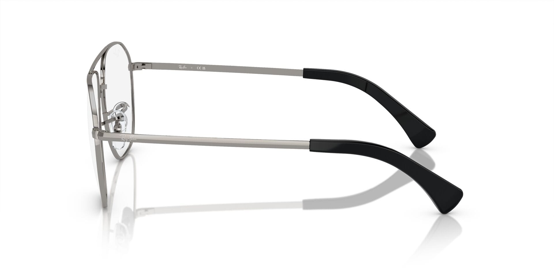 Rayban 0RX6514I Frame Gun Metal Unisex Full Metal Frame — Gun Metal frame — view 3