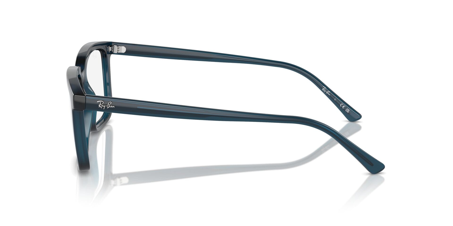 Rayban 0RB7239 Frame Blue Unisex Full Shell Frame — Blue frame — view 4