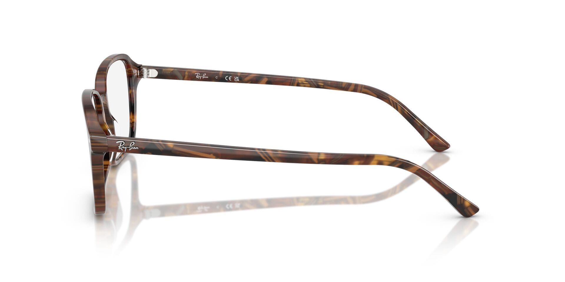 Rayban 0RX5431 Frame Havana Unisex Full Shell Frame — Havana frame — view 3