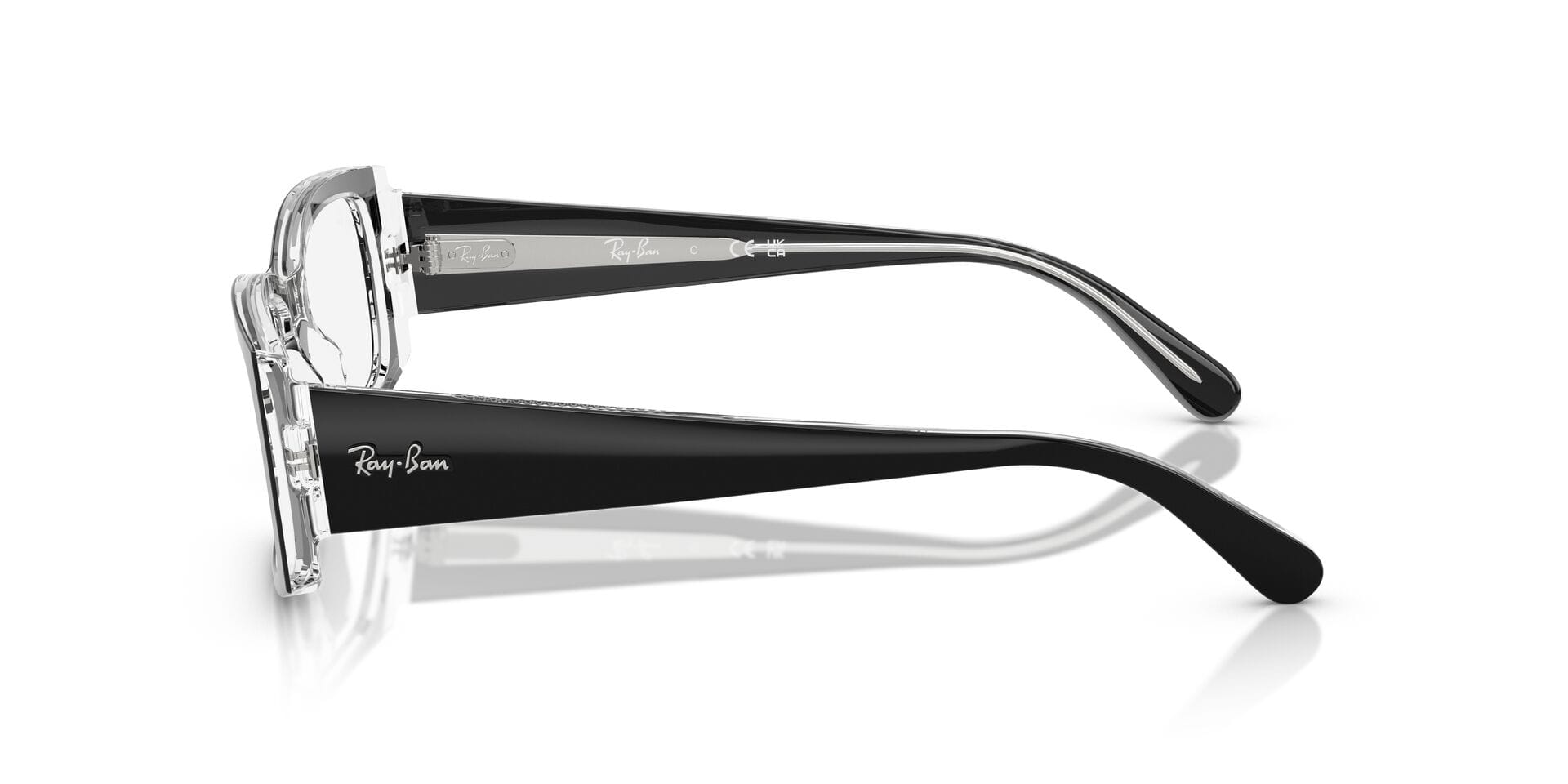 Rayban 0RX5434 Frame Black Female Full Shell Frame — Black frame — view 3