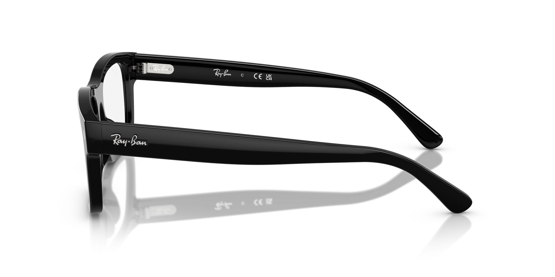 Rayban 0RX5435 Frame Black Unisex Full Shell Frame — Black frame — view 3